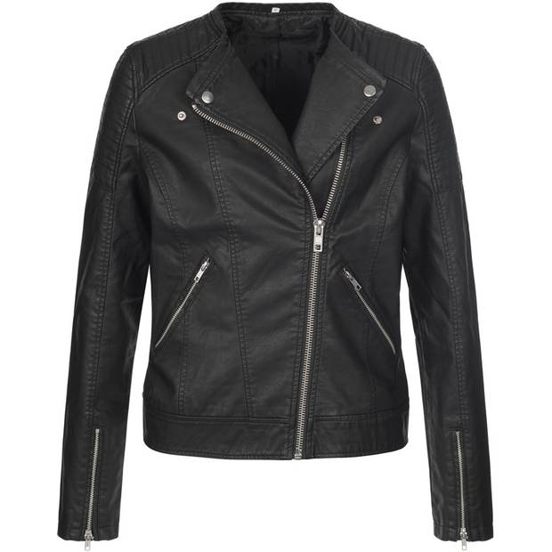Stedman | Biker Jacket Women, Dámská motorkárska bunda, černá Opal, L Stedman | Biker Jacket Women, Dámská motorkárska bunda, černá Opal, L