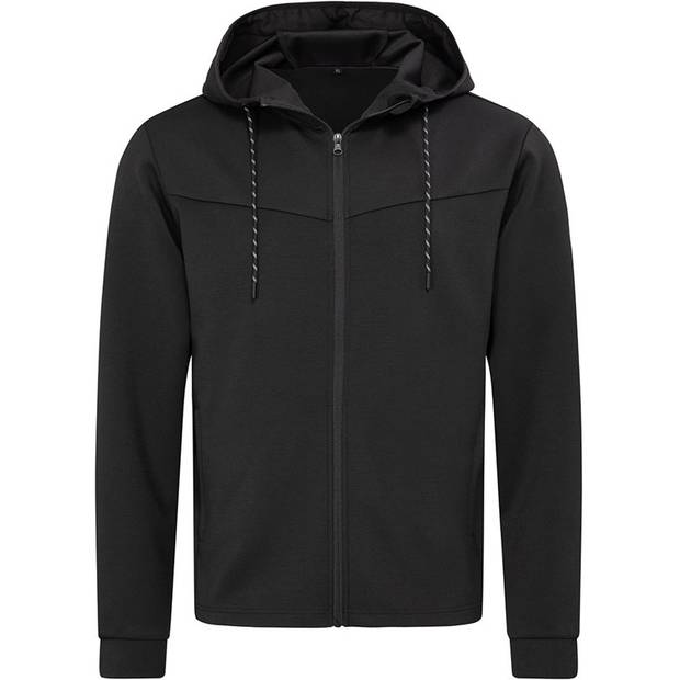 Stedman | Scuba Jacket Men, Pánská Scuba bunda s kapucí, černá Opal, XL Stedman | Scuba Jacket Men, Pánská Scuba bunda s kapucí, černá Opal, XL