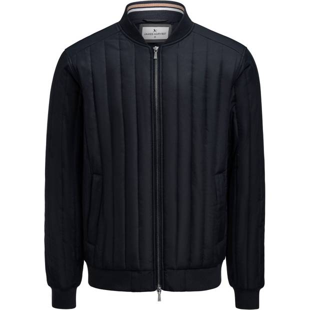James Harvest | Scarsdale Jacket Men, Pánská prošívaná bunda, černá, S James Harvest | Scarsdale Jacket Men, Pánská prošívaná bunda, černá, S