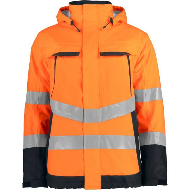ProJob | 6441 Padded Jacket, Polstrovaná bezpeč.bunda, oranžová Hi Vis-černá, XS ProJob | 6441 Padded Jacket, Polstrovaná bezpeč.bunda, oranžová Hi Vis-černá, XS