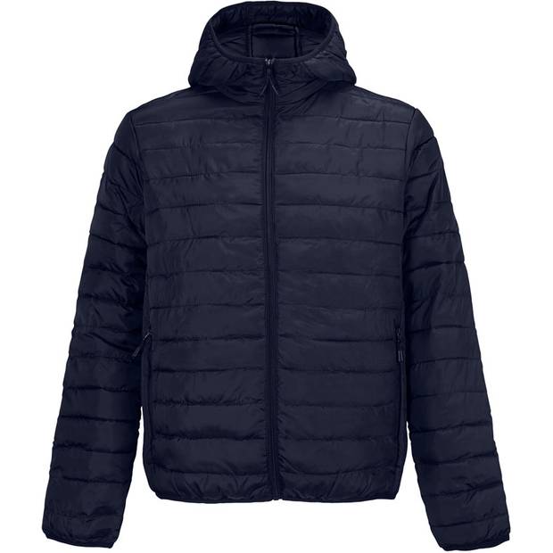SOL'S | Stream Jacket Men, Lehká pánská prošívaná bunda s kapucí, modrá French Navy, S SOL'S | Stream Jacket Men, Lehká pánská prošívaná bunda s kapucí, modrá French Navy, S