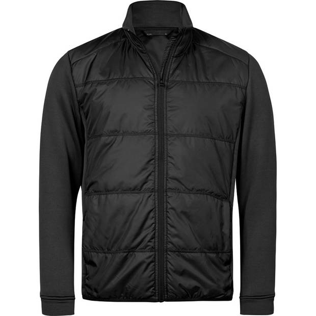 Tee Jays | TJ 9110, Pánská hybrid.strečová bunda, černá-černá, 4XL Tee Jays | TJ 9110, Pánská hybrid.strečová bunda, černá-černá, 4XL
