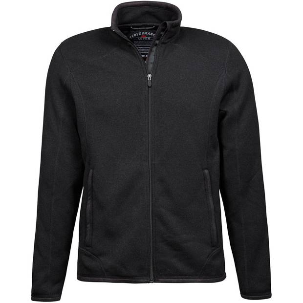 Tee Jays | TJ 9615, Pánská melanžová fleece bunda, černá, 4XL Tee Jays | TJ 9615, Pánská melanžová fleece bunda, černá, 4XL