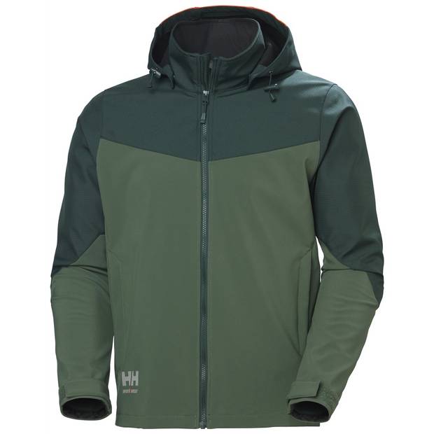 Helly Hansen | Oxford 74290, 3-vrstvá softshell bunda s kapucí"Oxford", zelená Spruce, XS Helly Hansen | Oxford 74290, 3-vrstvá softshell bunda s kapucí"Oxford", zelená Spruce, XS