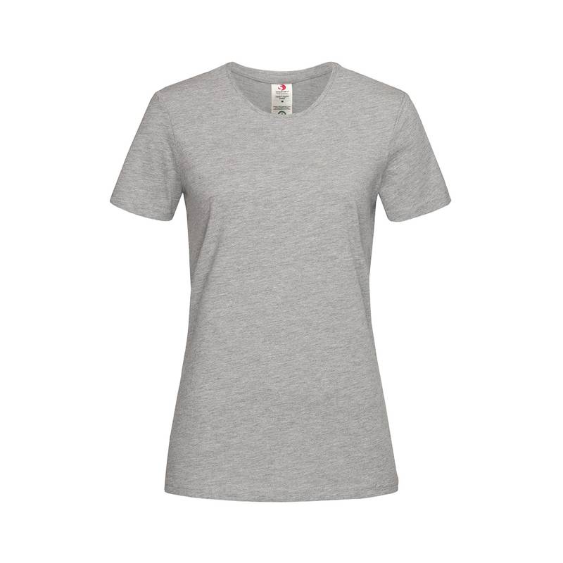 Tričko STEDMAN Classic-T Organic Crew Neck, Grey Heather šedá, L Tričko STEDMAN Classic-T Organic Crew Neck, Grey Heather šedá, L
