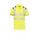 Pracovné tričko DRY-TECH PAYPER GUARD+, fluorescenčná žltá / navy modrá, L