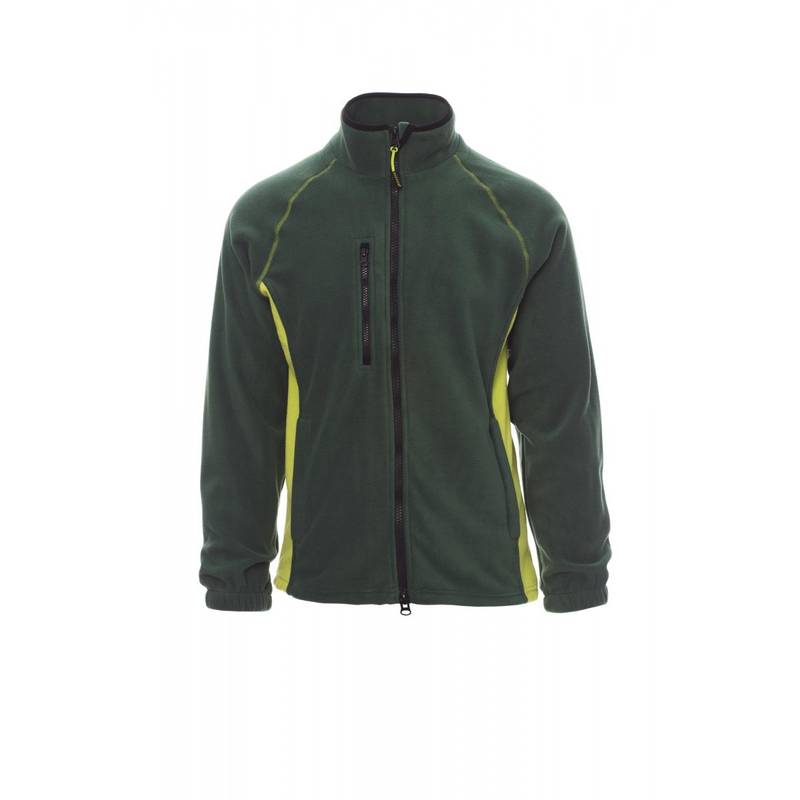 Flísová bunda PAYPER ASPEN+, zelená / acid zelená, L Flísová bunda PAYPER ASPEN+, zelená / acid zelená, L