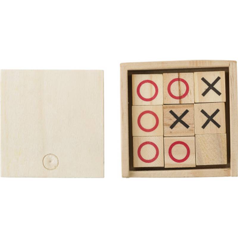 Drevená hra Tic Tac Toe, hnedá Drevená hra Tic Tac Toe, hnedá
