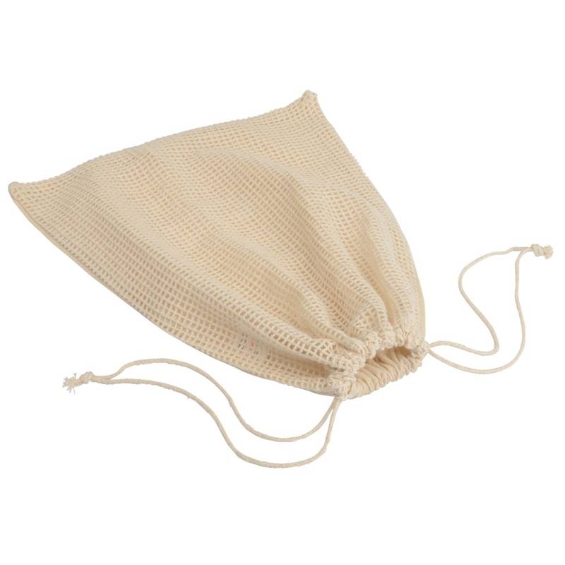 Bavlněný síťový vak "Super Food S", beige hnědá Bavlněný síťový vak "Super Food S", beige hnědá