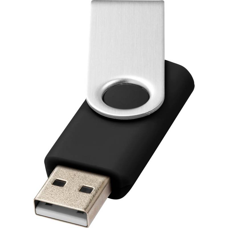 Otočný USB flash disk 16 GB, čierna