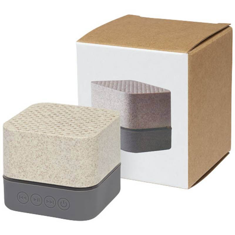 Aira Bluetooth® reproduktor z pšeničnej slamy, biela Aira Bluetooth® reproduktor z pšeničnej slamy, biela