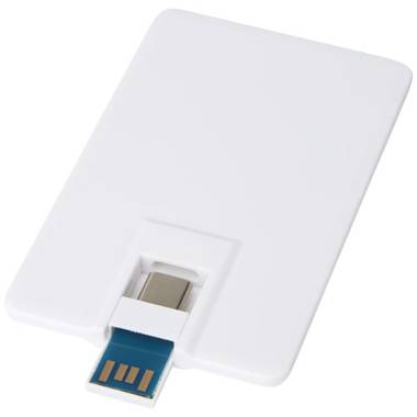 64GB USB disk s portmi USB-C a USB-A 3.0 Duo Slim, biela