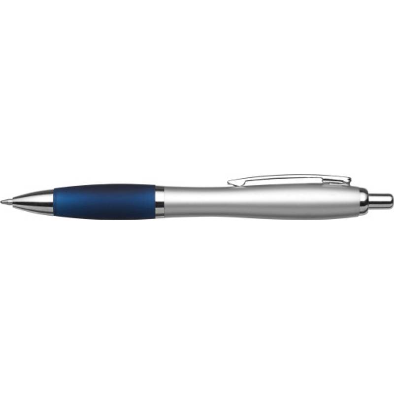 BANKER plastové guľôčkové pero,modrá náplň, tmavo modrá