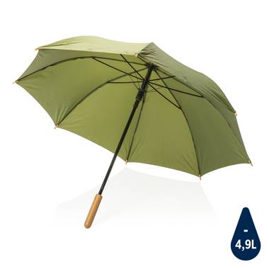 23" bambusový auto-open dáždnik Impact zo 190T RPET AWARE™
