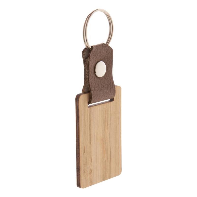Blopp prívesok na kľúče, obdĺžnik, hnedá Blopp prívesok na kľúče, obdĺžnik, hnedá