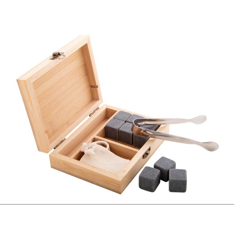 Bourbon sada kamenných kostek ledu, hnědá Bourbon sada kamenných kostek ledu, hnědá