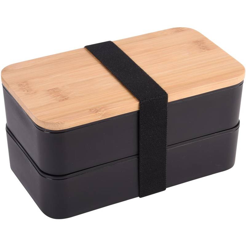 "Obědář ""Double level"", bambus, černá" "Obědář ""Double level"", bambus, černá"