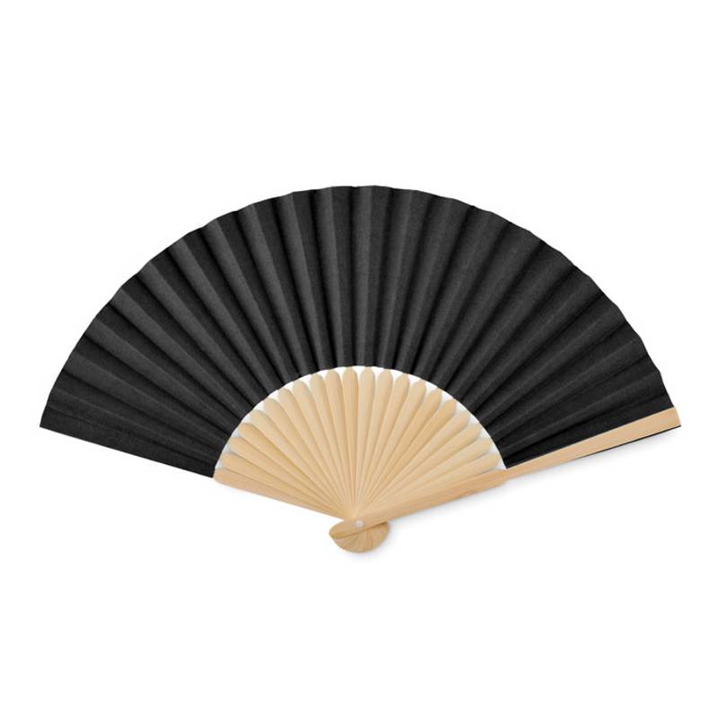 FANNY PAPER Bambusový vejár, čierna FANNY PAPER Bambusový vejár, čierna