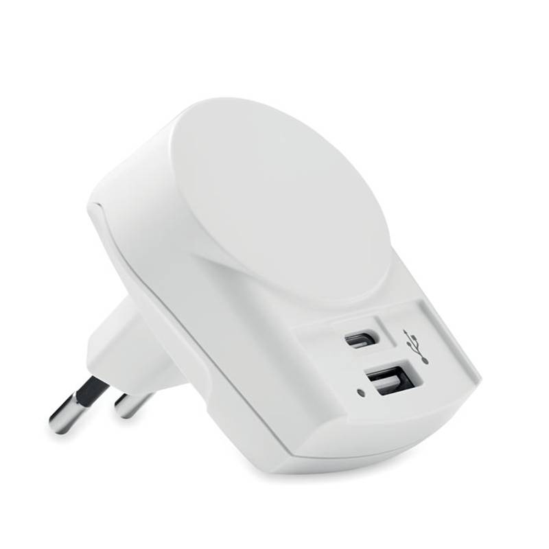EURO USB CHARGER A/C Nabíječka, bílá EURO USB CHARGER A/C Nabíječka, bílá