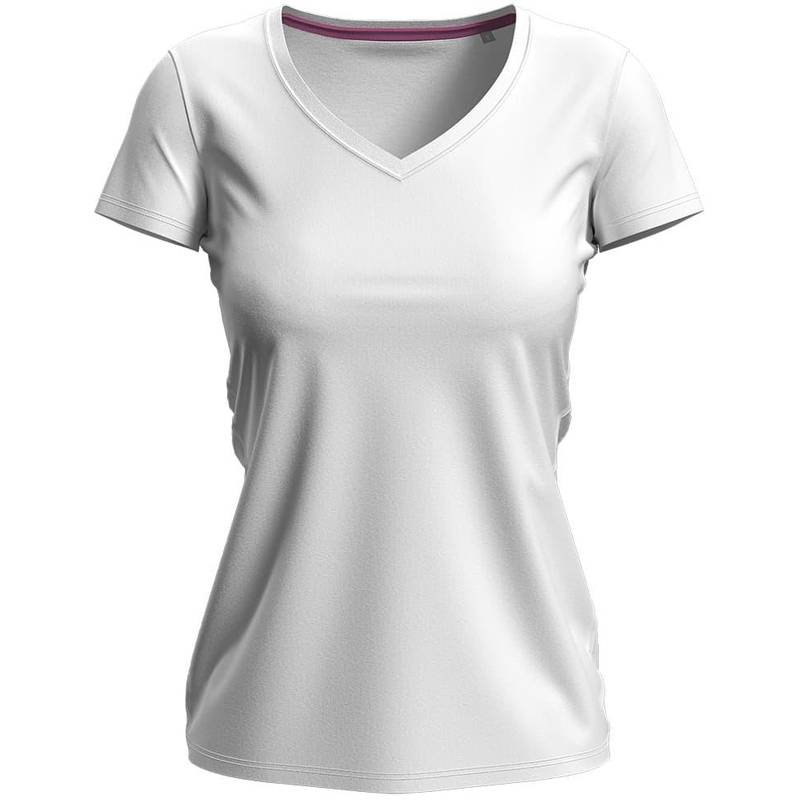 Dámske tričko STEDMAN CLAIRE V-NECK White biela, XXL Dámske tričko STEDMAN CLAIRE V-NECK White biela, XXL