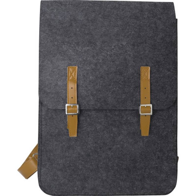 RPET plstený batoh Avery, sivá RPET plstený batoh Avery, sivá