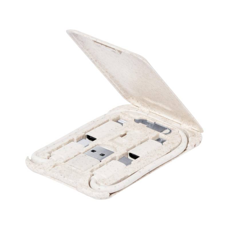 Lee Sada USB nabíjecích kabelů, hnědá přírodní Lee Sada USB nabíjecích kabelů, hnědá přírodní