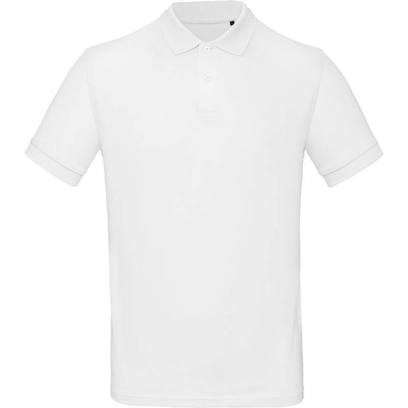 B&C | Inspire Polo /men, Pánske piqué polo z bio bavlny, biela, S B&C | Inspire Polo /men, Pánske piqué polo z bio bavlny, biela, S