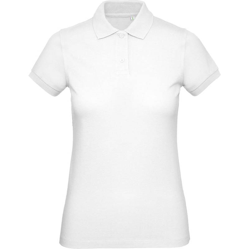 B&C | Inspire Polo /women, Dámske piqué polo z bio bavlny, biela, XS B&C | Inspire Polo /women, Dámske piqué polo z bio bavlny, biela, XS