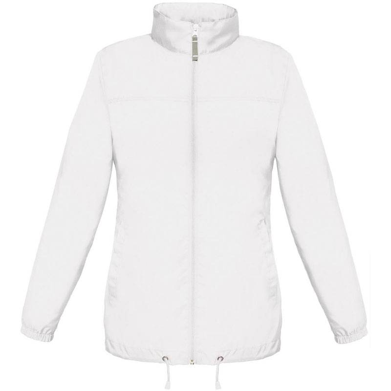 B&C | Sirocco /women, Dámska vetrovka bez podšívky, biela, XS B&C | Sirocco /women, Dámska vetrovka bez podšívky, biela, XS