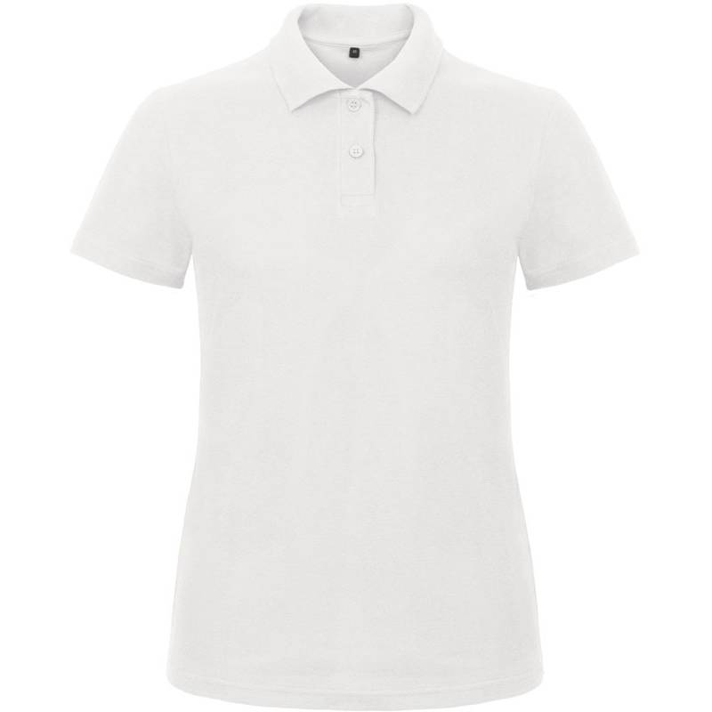 B&C | ID.001 /women, Dámske piqué polo, biela, XS B&C | ID.001 /women, Dámske piqué polo, biela, XS
