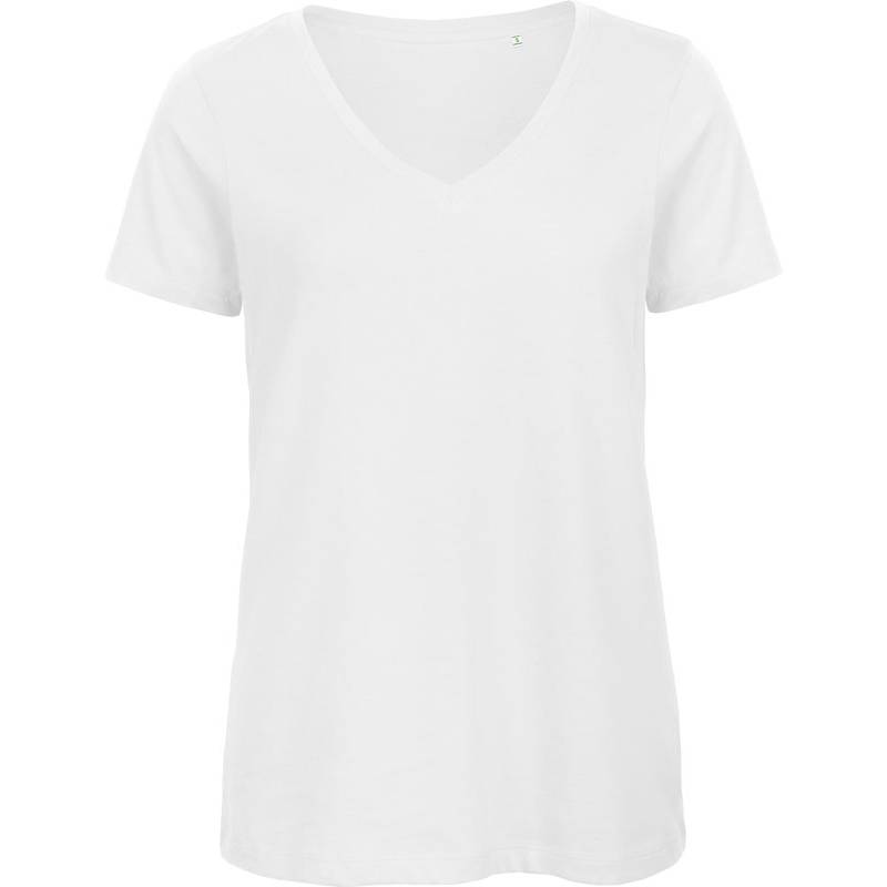 B&C | Inspire V T /women, Dámske tričko s výstrihom do V, biela, XS B&C | Inspire V T /women, Dámske tričko s výstrihom do V, biela, XS