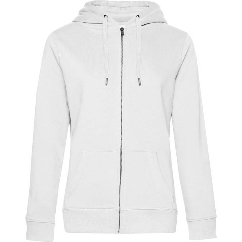 B&C | QUEEN Zipped Hood, Dámska mikina s kapucňou, biela, XS B&C | QUEEN Zipped Hood, Dámska mikina s kapucňou, biela, XS
