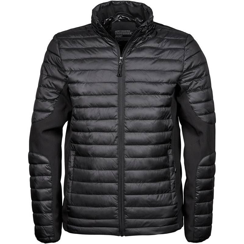 Tee Jays | 9626, Pánska bunda Crossover, čierna - čierna, S Tee Jays | 9626, Pánska bunda Crossover, čierna - čierna, S