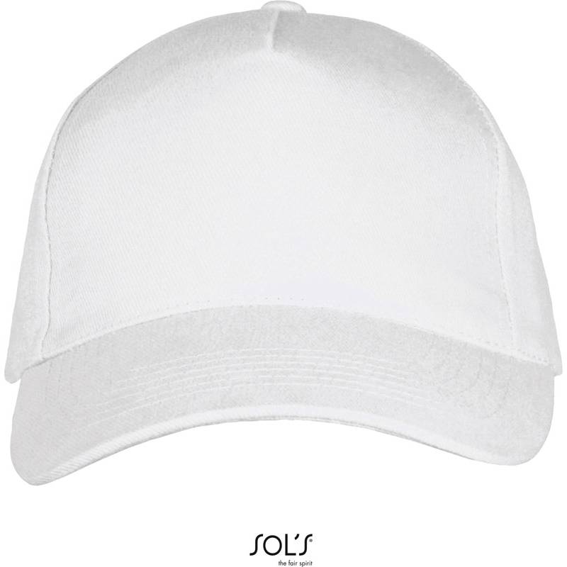 SOL'S | Long Beach, 5 panelová sandwich kšiltovka, bílá SOL'S | Long Beach, 5 panelová sandwich kšiltovka, bílá