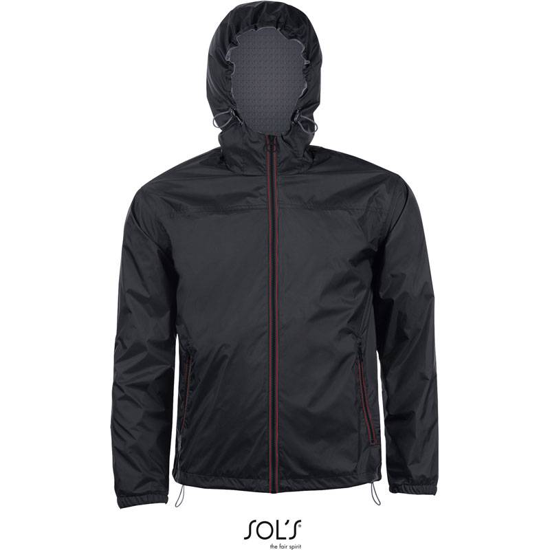 SOL'S | Skate, Polstrovaná unisex větrovka, černá - šedá d., XS SOL'S | Skate, Polstrovaná unisex větrovka, černá - šedá d., XS