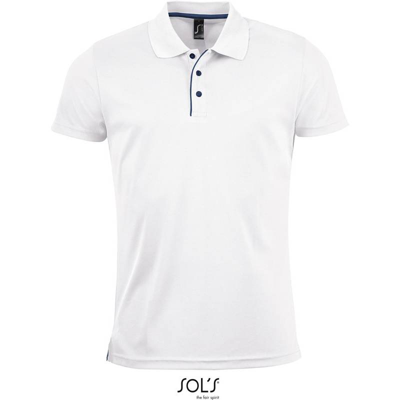 SOL'S | Performer Men, Pánske šport. polo, biela, S SOL'S | Performer Men, Pánske šport. polo, biela, S