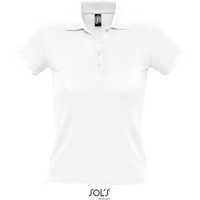 SOL'S | People, Dámské piqué polo, bílá, S SOL'S | People, Dámské piqué polo, bílá, S