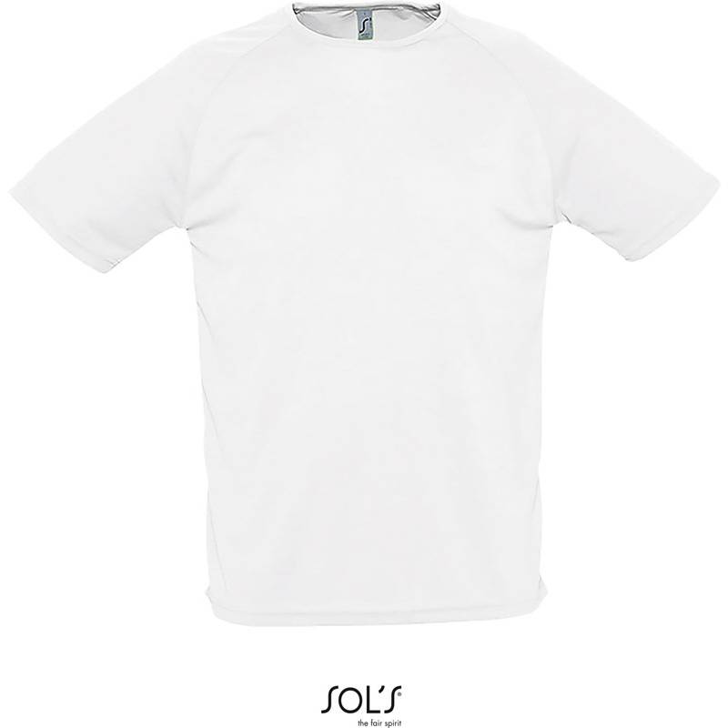 SOL'S | Sporty, Pánske šport. tričko, biela, XS SOL'S | Sporty, Pánske šport. tričko, biela, XS