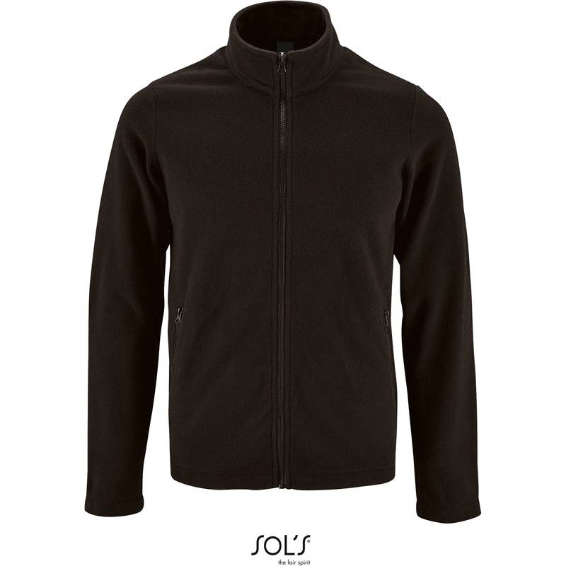 SOL'S | Norman Men, Pánska fleecová bunda, čierna, S SOL'S | Norman Men, Pánska fleecová bunda, čierna, S