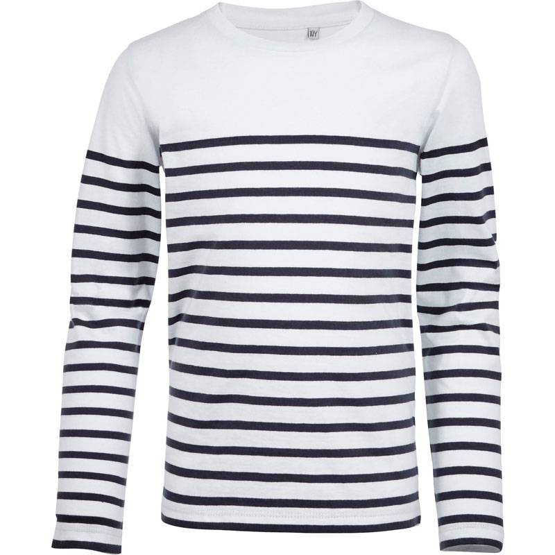 SOL'S | Matelot LSL Kids, Detské tričko s dl. rukávom, biela - modrá n., 4 Y SOL'S | Matelot LSL Kids, Detské tričko s dl. rukávom, biela - modrá n., 4 Y