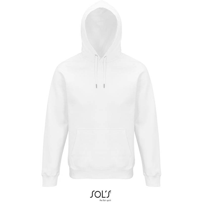 SOL'S | Stellar, Unisex bio raglánová mikina s kapucí, bílá, XS SOL'S | Stellar, Unisex bio raglánová mikina s kapucí, bílá, XS