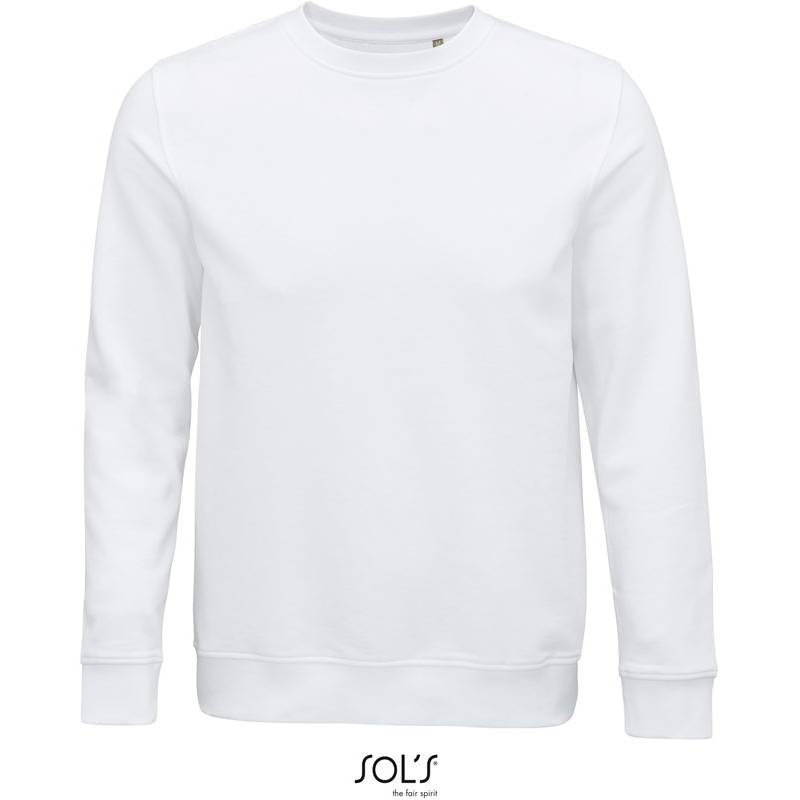 SOL'S | Comet, Unisex mikina z bio bavlny, bílá, XS SOL'S | Comet, Unisex mikina z bio bavlny, bílá, XS