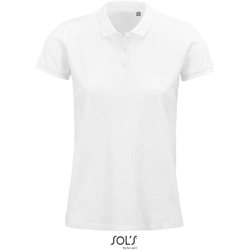 SOL'S | Planet Women, Dámské piqué polo z bio bavlny, bílá, XS SOL'S | Planet Women, Dámské piqué polo z bio bavlny, bílá, XS