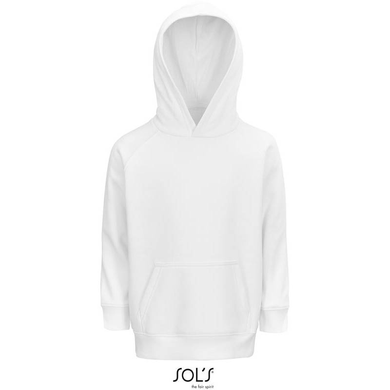 SOL'S | Stellar Kids, Dětská bio raglánová mikina s kapucí, bílá, 4 Y SOL'S | Stellar Kids, Dětská bio raglánová mikina s kapucí, bílá, 4 Y