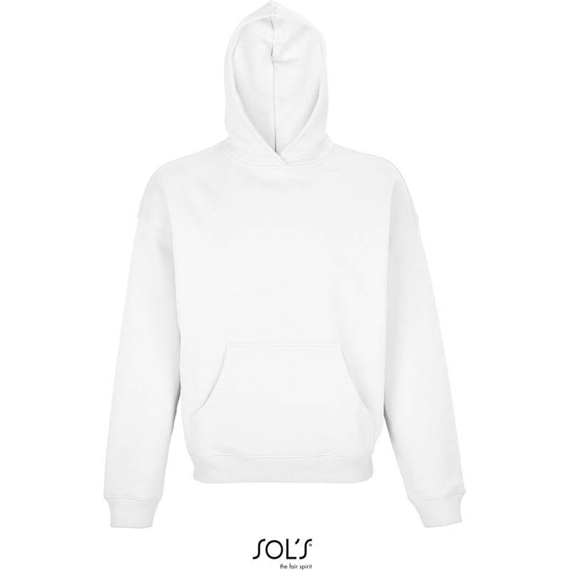 SOL'S | Connor, Unisex mikina s kapucí, bílá, XS SOL'S | Connor, Unisex mikina s kapucí, bílá, XS