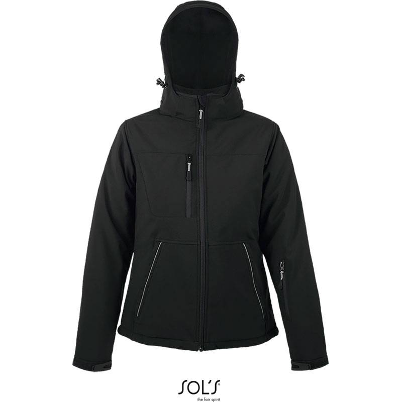 SOL'S | Rock Women, Dámská zimní softshell. bunda, černá, S SOL'S | Rock Women, Dámská zimní softshell. bunda, černá, S