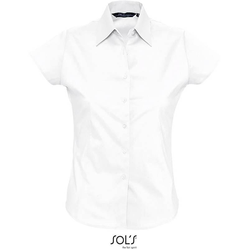 SOL'S | Excess, Elastická halenka s krátkým rukávem, bílá, XS SOL'S | Excess, Elastická halenka s krátkým rukávem, bílá, XS