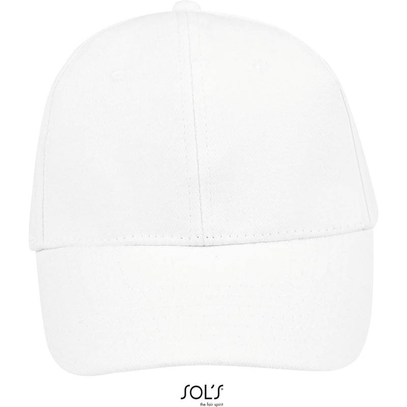 SOL'S | Buffalo, 6 panelová baseball. šiltovka, biela SOL'S | Buffalo, 6 panelová baseball. šiltovka, biela