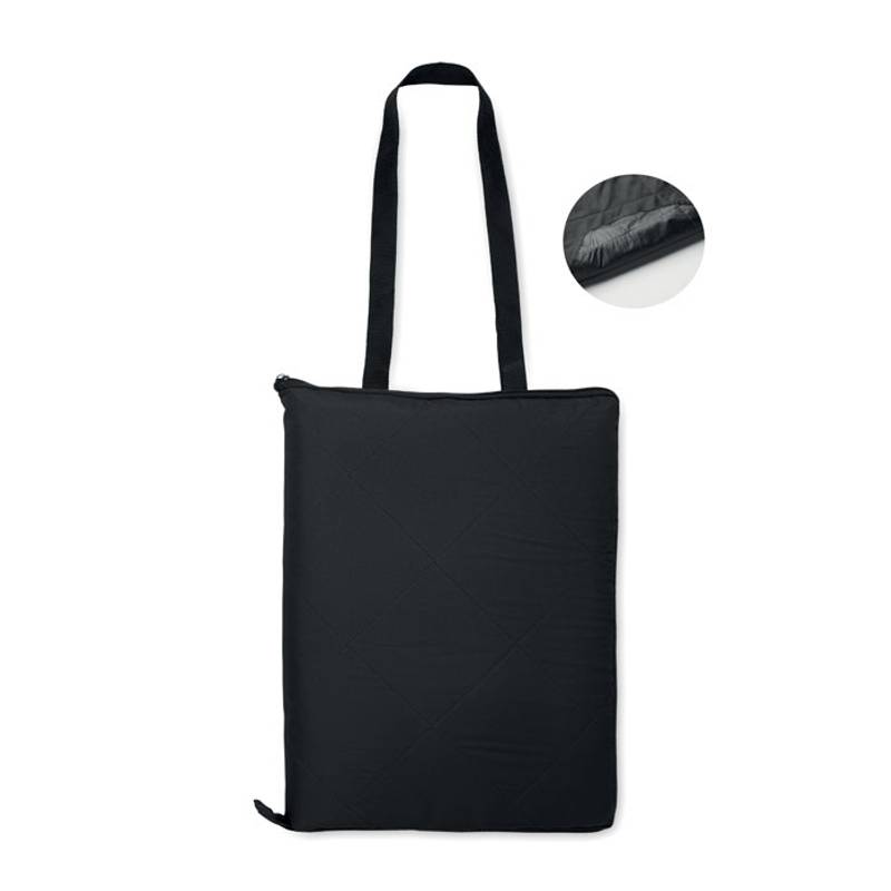 Skladacia pikniková deka, čierna Skladacia pikniková deka, čierna