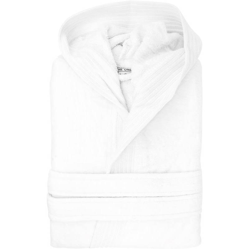 The One | Velour Bathrobe, Župan s kapucňou, biela, S/M The One | Velour Bathrobe, Župan s kapucňou, biela, S/M